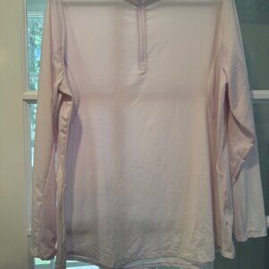Adidas Women's 1/4 Zip in Pale Pink - Size 1X